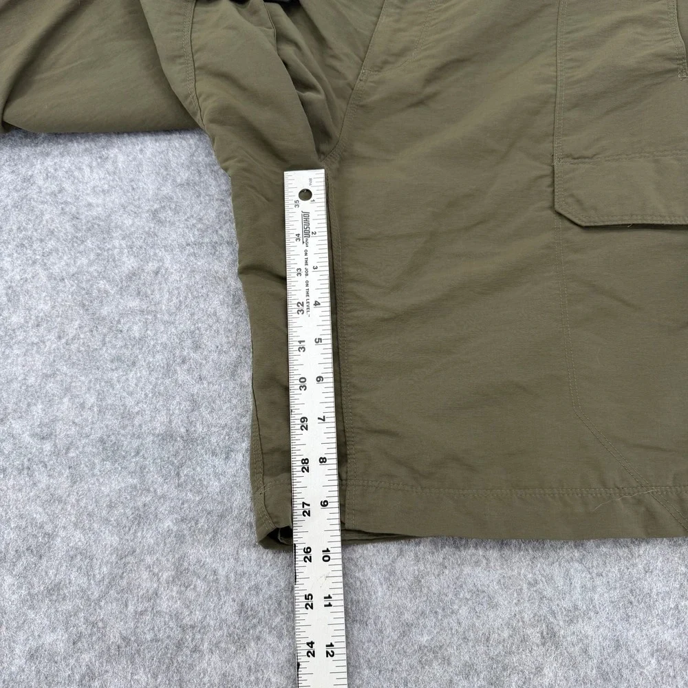 The North Face Mens Olive Green Belted Cargo Hiking Shorts Size XL 36